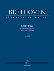 Grande Fugue for String Quartet, Op. 133 Study Scores sheet music cover